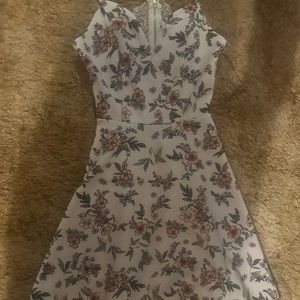 Floral Sun dress small size 3/5 with mesh open back